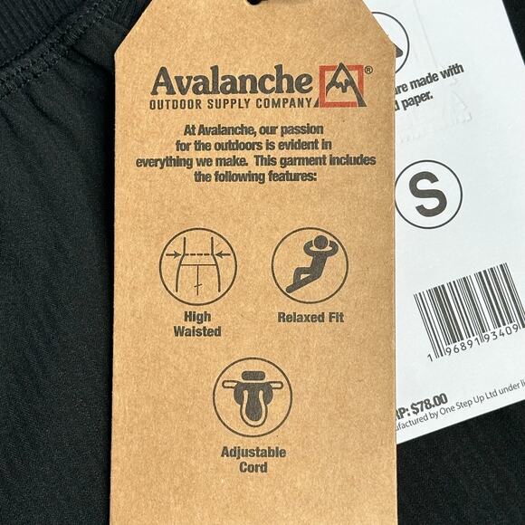 NWT Avalanche Valley Cargo Capri Pants Womens Small Black High Waisted Pockets - Picture 8 of 12